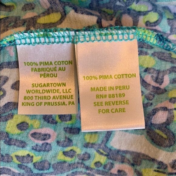 Lilly Pulitzer Animal Print It's a Stretch Giraffe Braylen Shirt - Picture 9 of 14